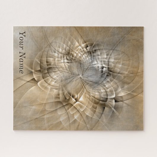 Puzzle Tons Terre Abstrait Art fractal moderne Nom (Horizontal)