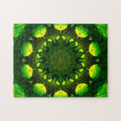 Puzzle Tons verts | Mandala Art (Horizontal)