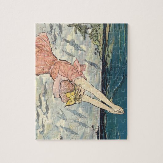 Puzzle TOP Dive Girl (Vertical)