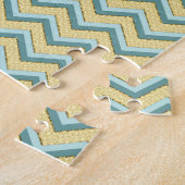 Puzzle Topaz Parties scintillant Chevron Motif (Côté)
