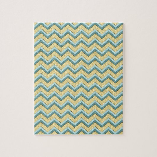 Puzzle Topaz Parties scintillant Chevron Motif (Vertical)