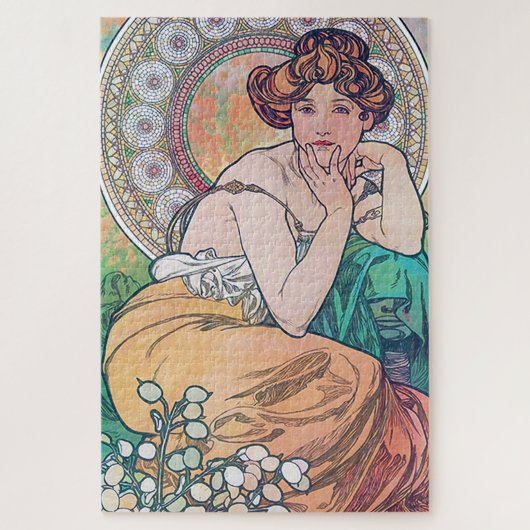 Puzzle Topaz (Quatre Bijoux), Alphonse Mucha (Vertical)