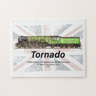 Puzzle Tornado Vintage Steam Train Anglais Locomotive