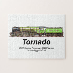 Puzzle Tornado Vintage Steam Train Anglais Locomotive
