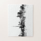 Puzzle Toronto Canada Skyline Black White (Vertical)