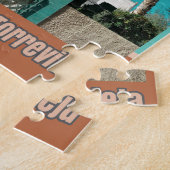 Puzzle Torrevieja en orange et turquoise (Côté)