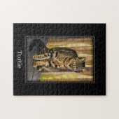 Puzzle Tortie - Tortoiseshell Cat - Photo pour animaux de (Horizontal)