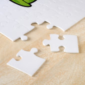 Puzzle Tortue à la natation avec tuba (Côté)