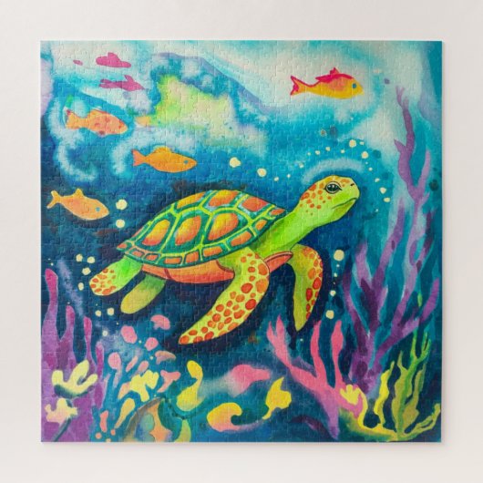 Puzzle Tortue à peinture (Vertical)