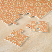 Puzzle Tortue à tortues fractées dans les tons orange man (Côté)