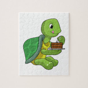 Puzzle Tortue au gâteau