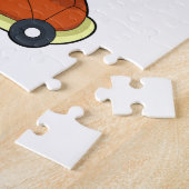 Puzzle Tortue avec coquille en tant que skateboard (Côté)