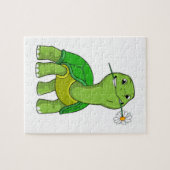 Puzzle Tortue avec fleur de marguerite (Horizontal)
