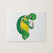 Puzzle Tortue avec tasse de café (Horizontal)