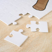 Puzzle Tortue comme coureur avec serviette (Côté)