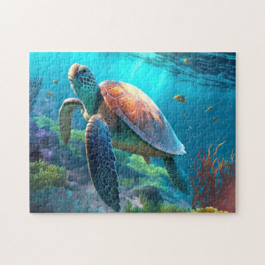 Puzzle Tortue de mer (Horizontal)