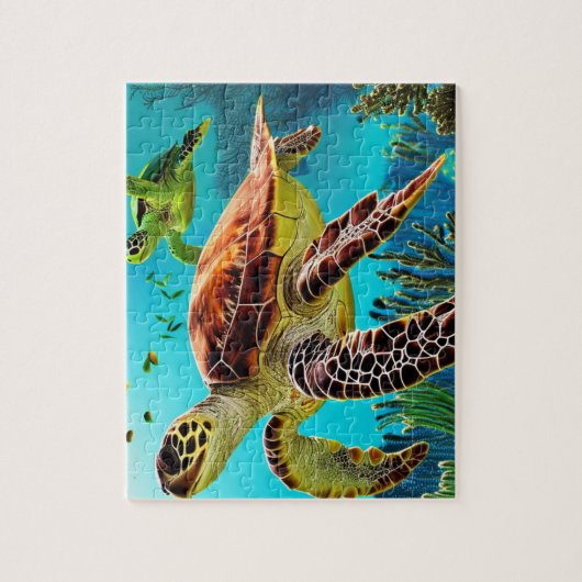 Puzzle Tortue de mer (Vertical)