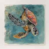 Puzzle Tortue de mer (Horizontal)