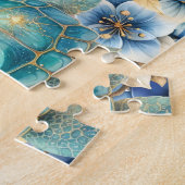 Puzzle Tortue de mer florale (Côté)