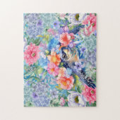 Puzzle Tortue de mer florale (Vertical)