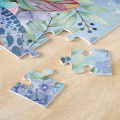 Puzzle Tortue de mer florale (Côté)