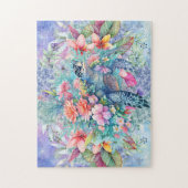 Puzzle Tortue de mer florale (Vertical)