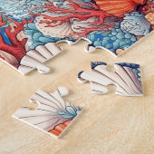 Puzzle Tortue de mer florale (Côté)