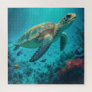Puzzle Tortue de mer Océan Marine Vie Plage Nature Animau
