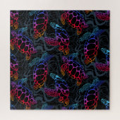 Puzzle Tortue de mer psychédélique : Boho Ocean (Horizontal)