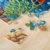 Puzzle Tortue de mer récif océanique (Côté)
