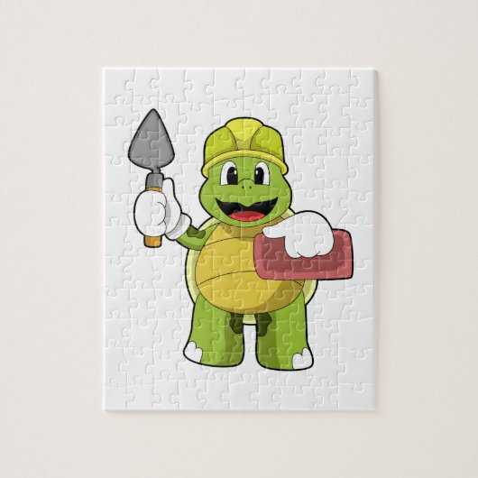 Puzzle Tortue en mason avec pierre (Vertical)