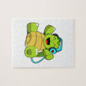 Puzzle Tortue en musique avec casque (Horizontal)