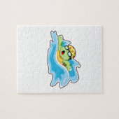 Puzzle Tortue en nage dans l'eau (Horizontal)