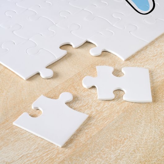 Puzzle Tortue en nage dans l'eau (Côté)