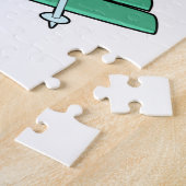 Puzzle Tortue en ski avec ski (Côté)