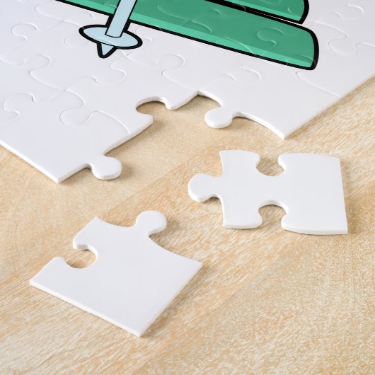 Puzzle Tortue en ski avec ski (Côté)