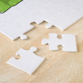 Puzzle Tortue en tant qu'enseignant avec livre et pointeu (Côté)