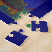 Puzzle Tortue heureuse de chant dessinant l'art mignon (Côté)