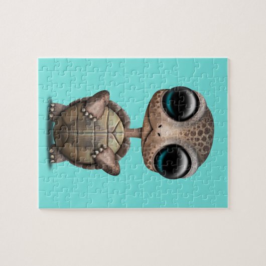 Puzzle Tortue mignonne de bébé (Horizontal)