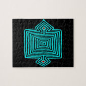 Puzzle Tortue Mola Panama - Noir Bleu (Horizontal)