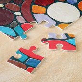 Puzzle Tortue mosaïque colorée (Côté)