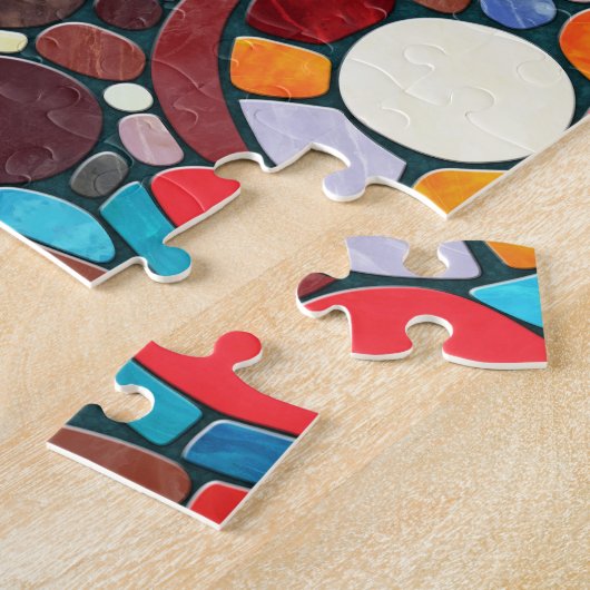 Puzzle Tortue mosaïque colorée (Côté)