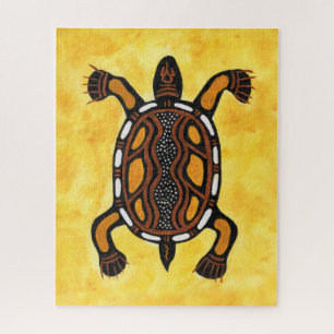 Puzzle Tortue - Peinture artistique inspirée par les Auto
