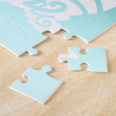 Puzzle Tortue Snapper Silhouette Blanche (Côté)