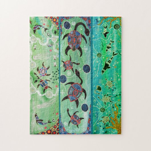 Puzzle Tortues & Dauphins (Vertical)