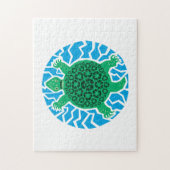 Puzzle Tortues marines, recyclage (Vertical)