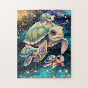 Puzzle Tortues nageant