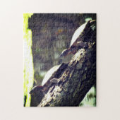 Puzzle - Tortues sur une bûche (Vertical)