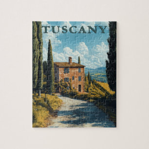Puzzle Toscane, Campagne Italienne Idyllique
