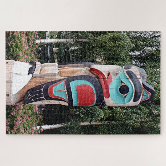 Puzzle Totem Pole, Anchorage, Alaska (Horizontal)
